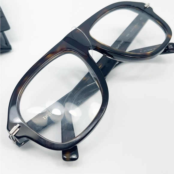 DIOR EYEWEAR Blacksuit Tortoiseshell Acetate and Silver-Tone Aviator Glasses - Picture 12 of 12